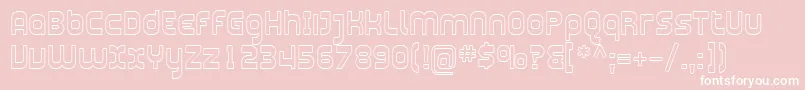 Sfplasmaticaoutline Font – White Fonts on Pink Background