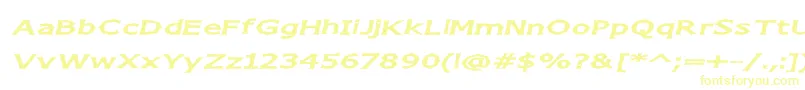 ChizzWideItalic Font – Yellow Fonts