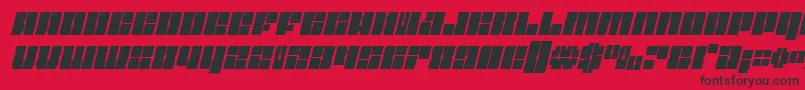 Starnurserycondital Font – Black Fonts on Red Background