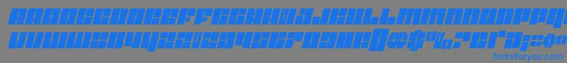 Starnurserycondital Font – Blue Fonts on Gray Background