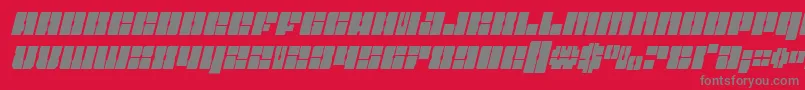 Starnurserycondital Font – Gray Fonts on Red Background