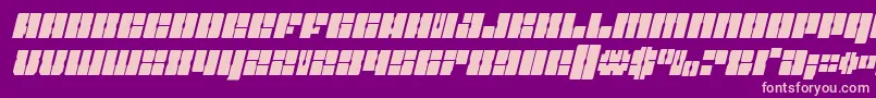 Starnurserycondital Font – Pink Fonts on Purple Background