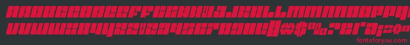 Starnurserycondital Font – Red Fonts on Black Background