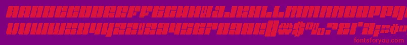 Starnurserycondital Font – Red Fonts on Purple Background