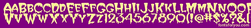 More about Creeper Font Creeper Font – Yellow Fonts on Purple Background
