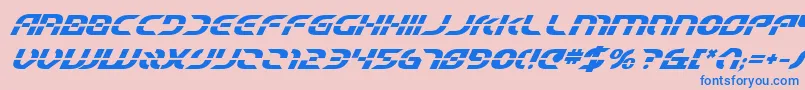 Police Starfbv2bi – polices bleues sur fond rose