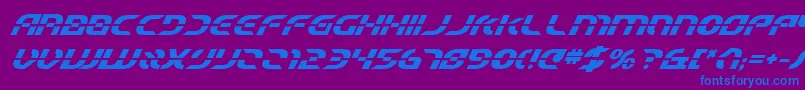 Starfbv2bi Font – Blue Fonts on Purple Background