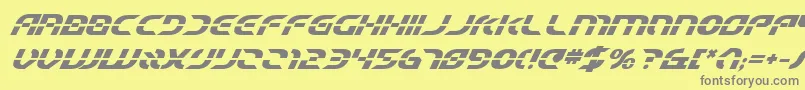 Fonte Starfbv2bi – fontes cinzas em um fundo amarelo