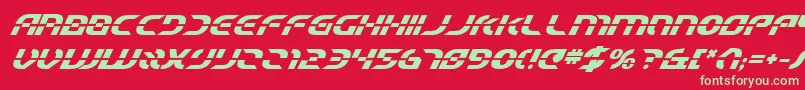Starfbv2bi Font – Green Fonts on Red Background
