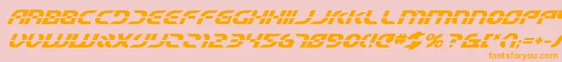 Saiba mais sobre a fonte Starfbv2bi Fonte Starfbv2bi – fontes laranjas em um fundo rosa