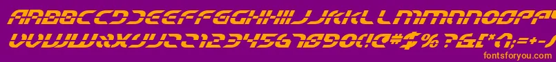 Starfbv2bi Font – Orange Fonts on Purple Background