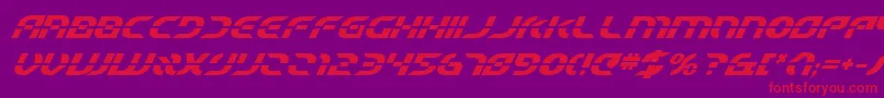 Starfbv2bi Font – Red Fonts on Purple Background