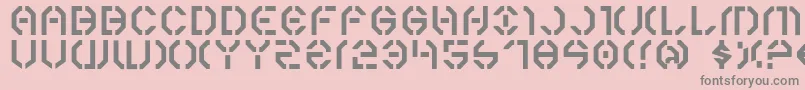 Year3000 Font – Gray Fonts on Pink Background