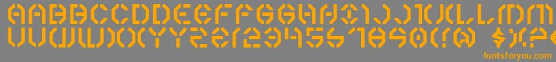 Year3000 Font – Orange Fonts on Gray Background