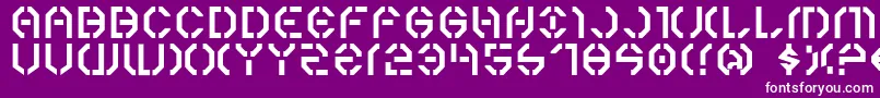 Year3000 Font – White Fonts on Purple Background