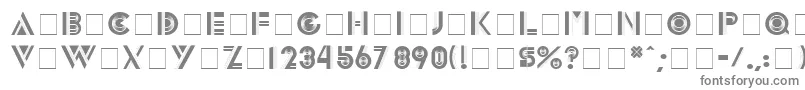 フォントInnovaDisplayCapsSsi – 白い背景に灰色の文字