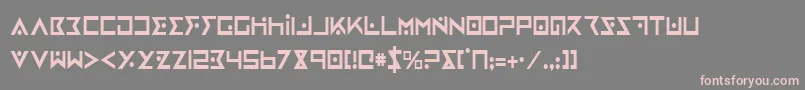 IronCobraCondensed Font – Pink Fonts on Gray Background