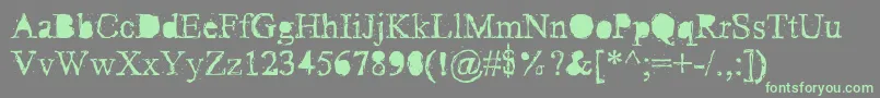 PudmonkeyRegular Font – Green Fonts on Gray Background