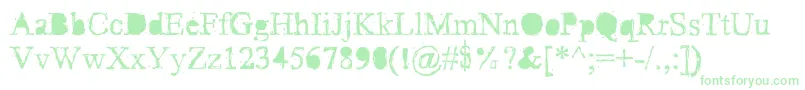 PudmonkeyRegular Font – Green Fonts on White Background