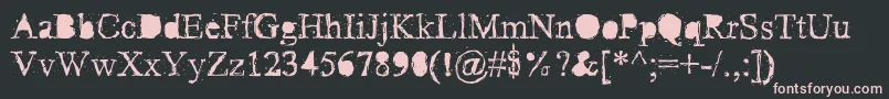 PudmonkeyRegular Font – Pink Fonts on Black Background