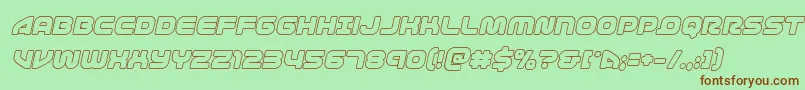 1stenterprisesoutital Font – Brown Fonts on Green Background