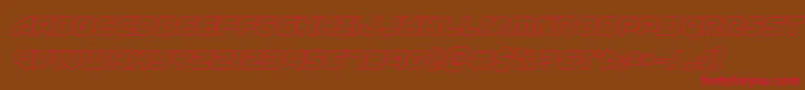 1stenterprisesoutital Font – Red Fonts on Brown Background