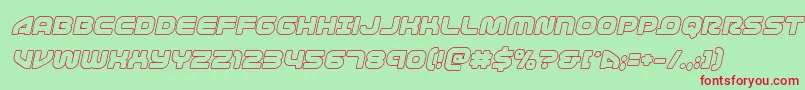 1stenterprisesoutital Font – Red Fonts on Green Background
