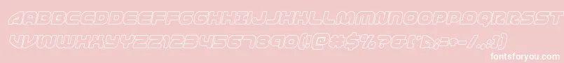 1stenterprisesoutital Font – White Fonts on Pink Background