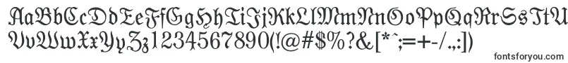 Шрифт Moderne – шрифты заглавными буквами