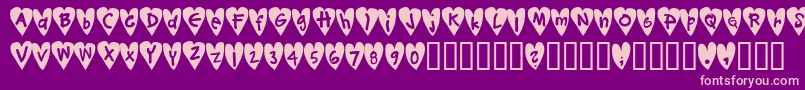 Djellibejbi Font – Pink Fonts on Purple Background