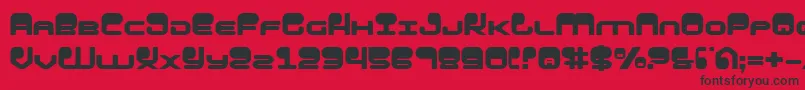 HypnoAgent Font – Black Fonts on Red Background