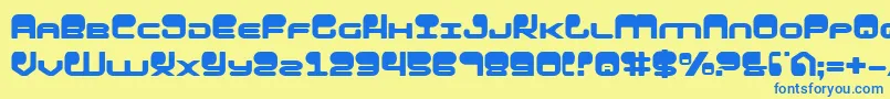 HypnoAgent Font – Blue Fonts on Yellow Background