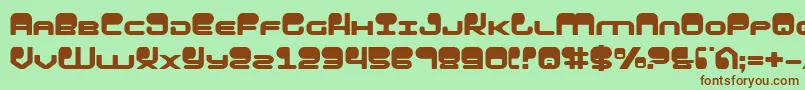 HypnoAgent Font – Brown Fonts on Green Background