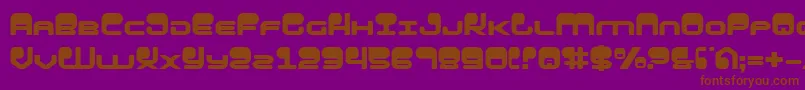 HypnoAgent Font – Brown Fonts on Purple Background