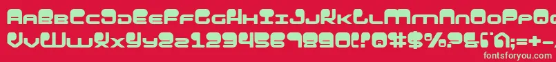 HypnoAgent Font – Green Fonts on Red Background