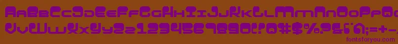 HypnoAgent Font – Purple Fonts on Brown Background