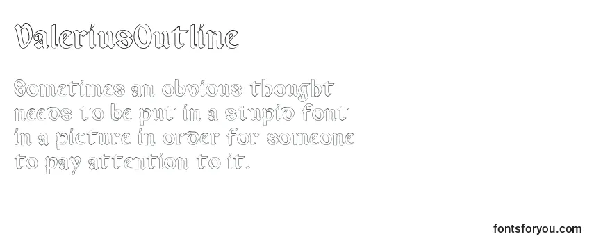 ValeriusOutline Font