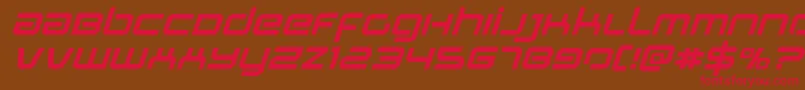 Stareagleexpandital Font – Red Fonts on Brown Background