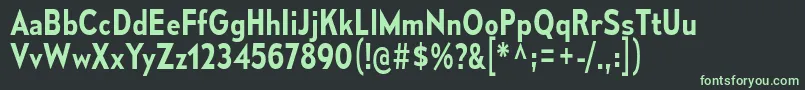 フォントMesmerizeScSb – 黒い背景に緑の文字