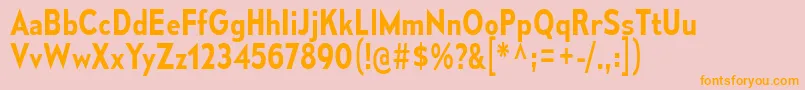 MesmerizeScSb Font – Orange Fonts on Pink Background