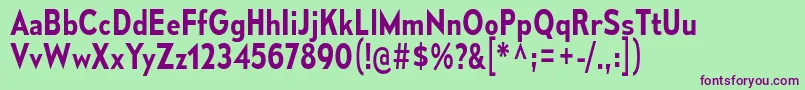 MesmerizeScSb Font – Purple Fonts on Green Background