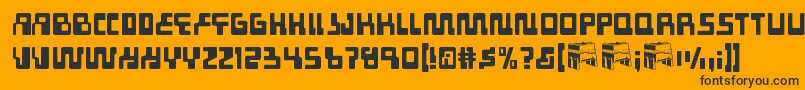 Tabletro Font – Black Fonts on Orange Background