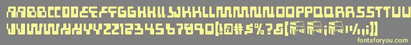 Tabletro Font – Yellow Fonts on Gray Background