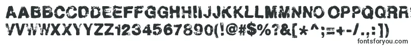 Шрифт Helveticrap – нечеткие шрифты