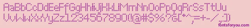 Perfodome Font – Purple Fonts on Pink Background