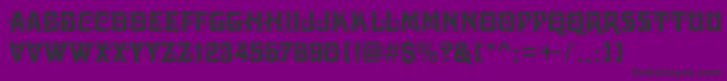 DelawareRegular Font – Black Fonts on Purple Background