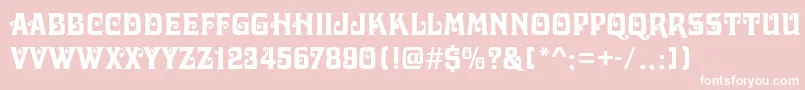 DelawareRegular Font – White Fonts on Pink Background