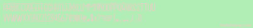 Nanda Font – Pink Fonts on Green Background