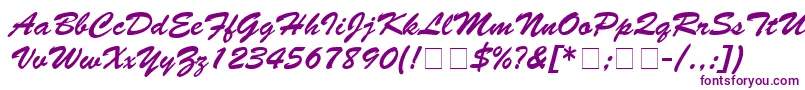 MotifScriptSsi-fontti – violetit fontit