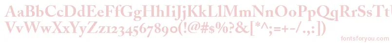 フォントAdobeCaslonBoldOldstyleFigures – ピンクのフォント